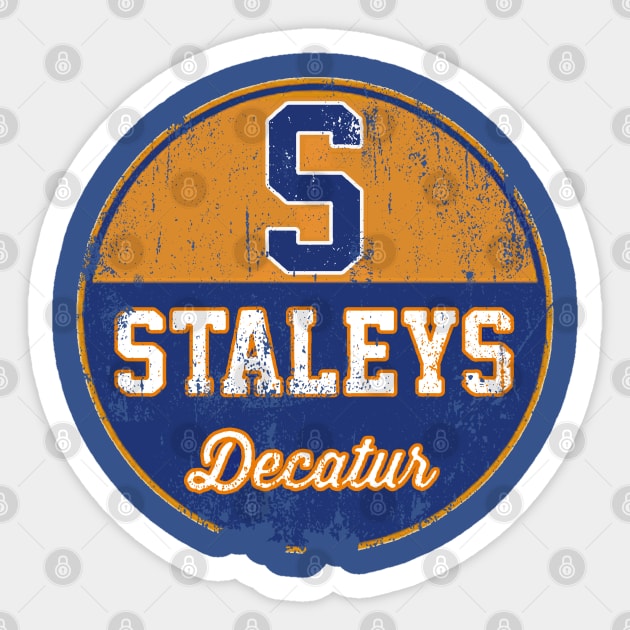 Decatur Staleys Sticker by retrorockit